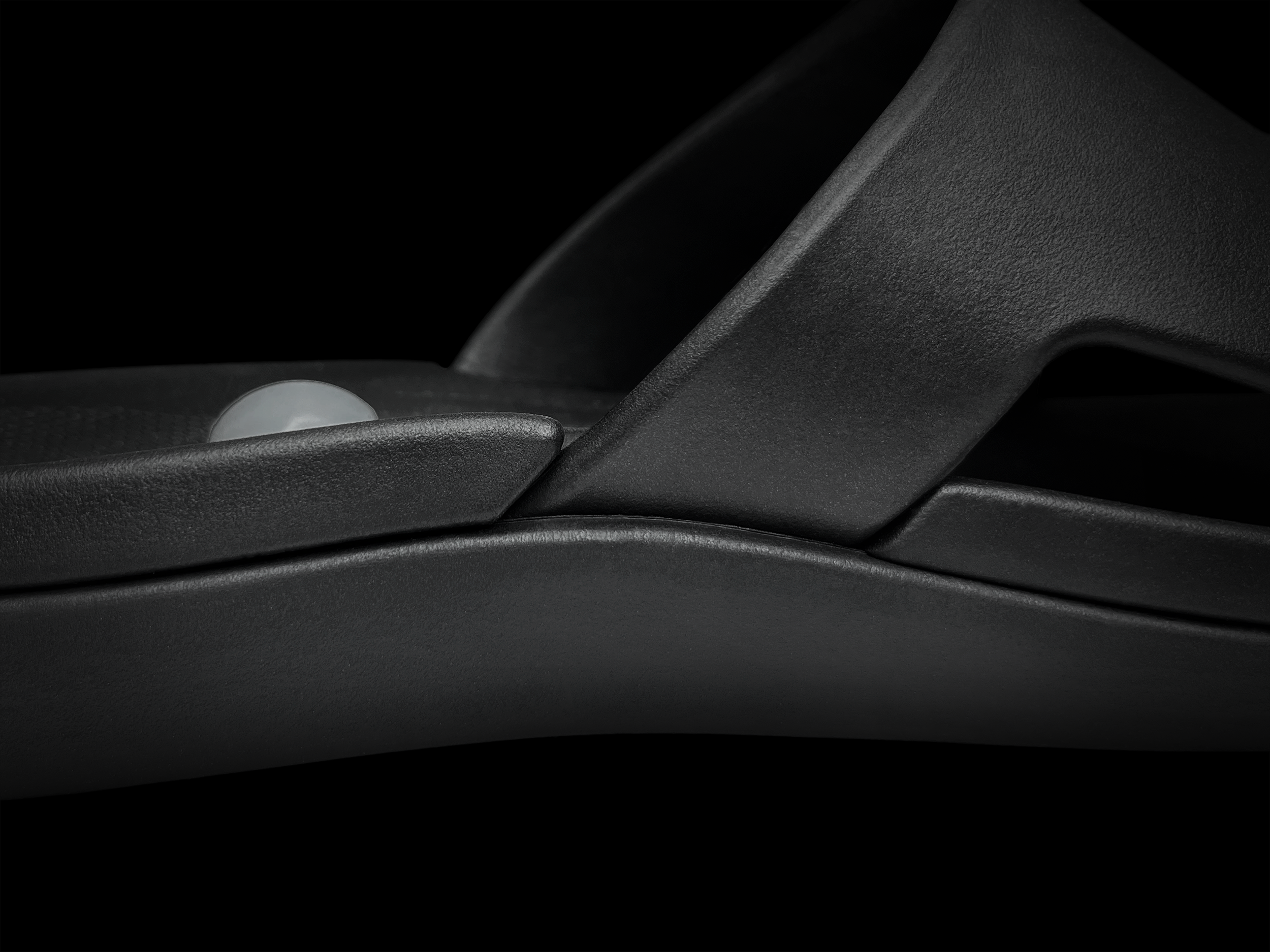 Close-up look at low-rise arch.